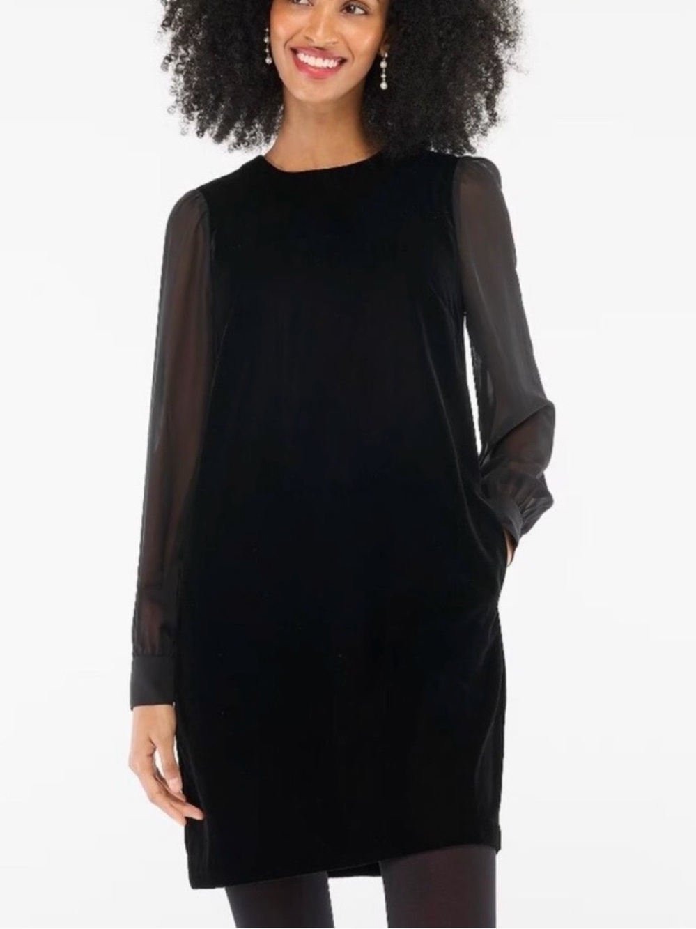 NWT J.Crew Factory CE630 velvet mini dress